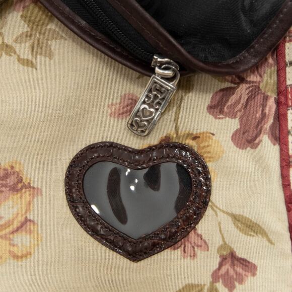 Brighton Black & Brown Full Size Tri-fold Leather Canvas Garment Bag - Picture 10 of 16